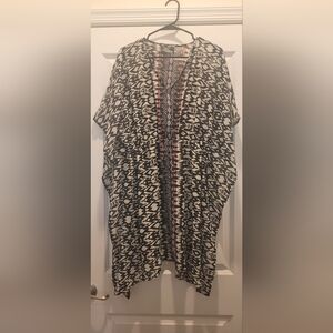 Black and White Patterned Kaftan
